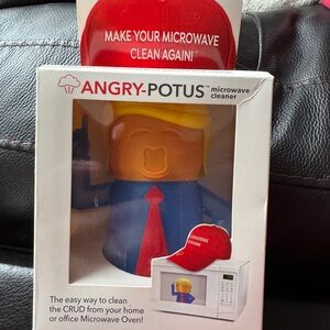 ANGRY-POTUS Microwave Cleaner - Red/Blue/Yellow